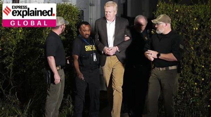 Alex Murdaugh, center, is led out of Colleton County Courthouse by sheriff's deputies after being convicted, in Walterboro, S.C. Murdaugh was found guilty Thursday on two counts of murder in the shooting deaths in June 2021 of his wife and son Murdaugh Killings, Walterboro, United States - 02 Mar 2023