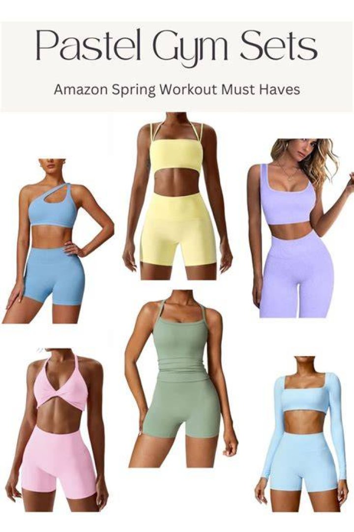 best pastel workout set