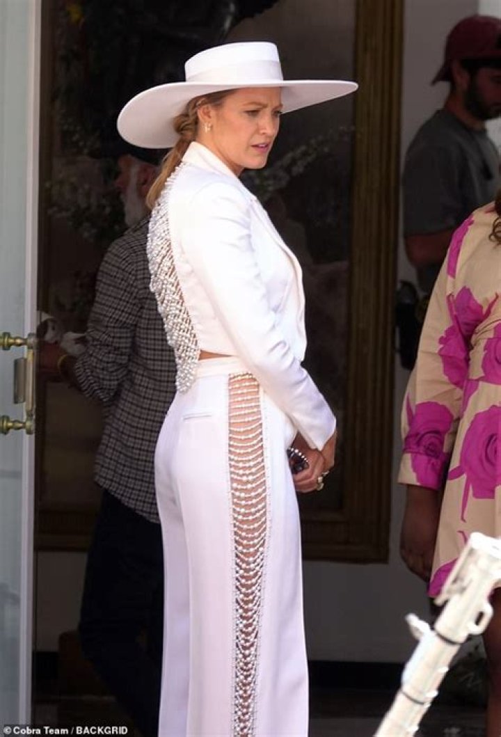 Blake Lively In White Mini Dress