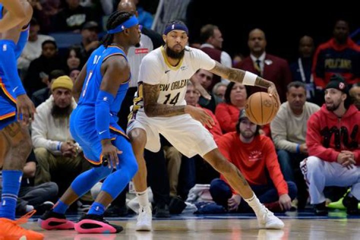Brandon Ingram Takes On Oklahoma City Thunder In Los Angeles