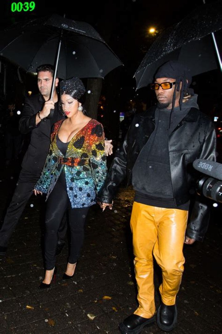 Cardi B leaving her Paris hotel. PFW. 05 Jul 2023 Pictured: Cardi B. Photo credit: Raw Image LTD/MEGA TheMegaAgency.com +1 888 505 6342 (Mega Agency TagID: MEGA1003838_001.jpg) [Photo via Mega Agency]