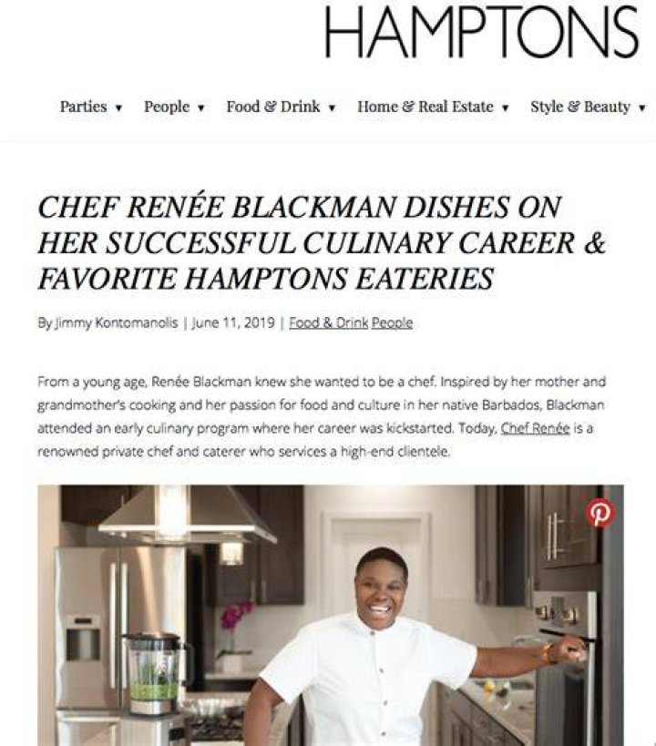 Chef Renee Blackman