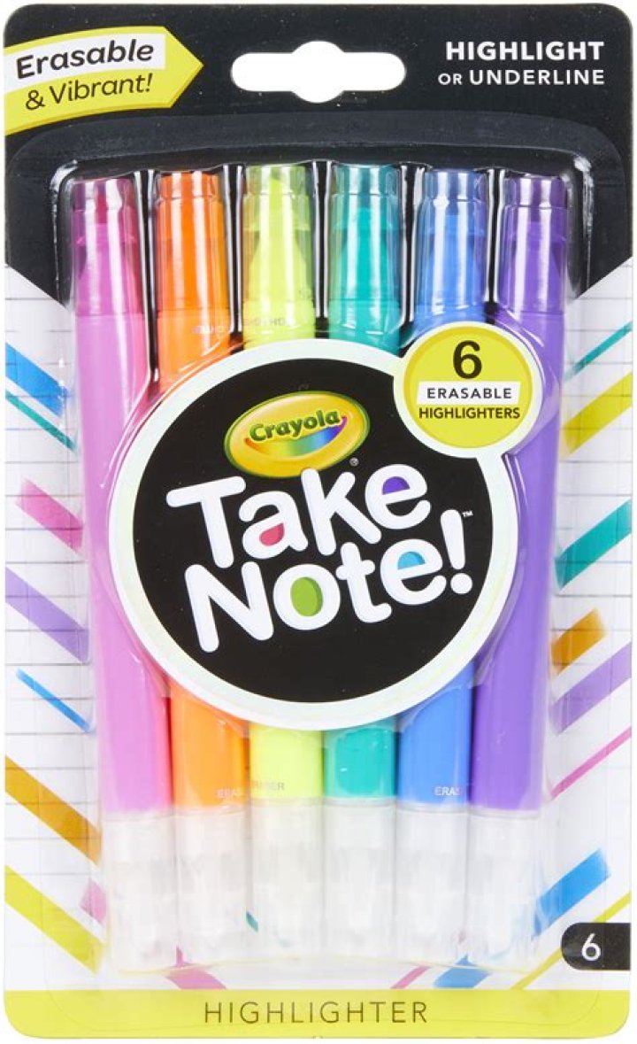 Crayola Take Note Erasable Highlighters