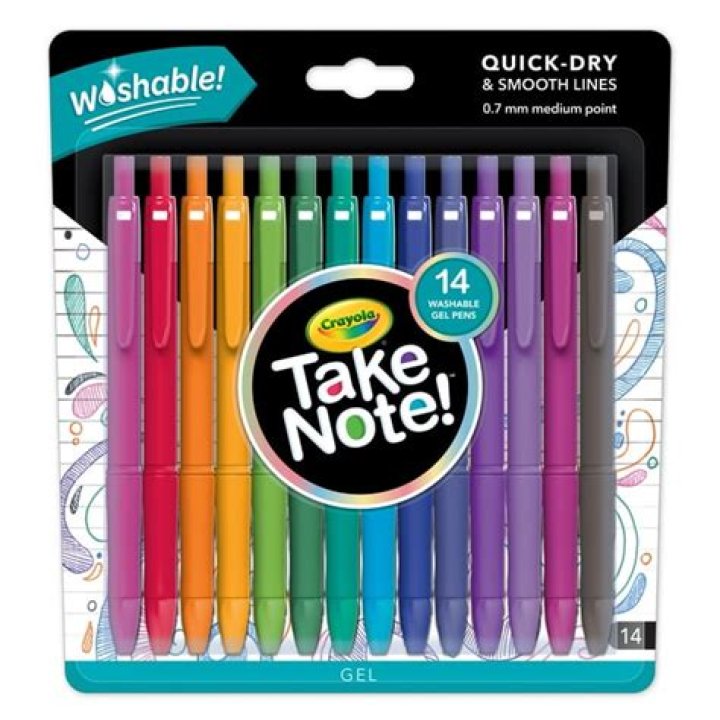 Crayola Take Note Washable Gel Pens