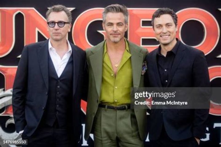 Jonathan Goldstein, Chris Pine and John Francis Daley 'Dungeons & Dragons: Honor Among Thieves' film premiere, Los Angeles, California, USA - 26 Mar 2023