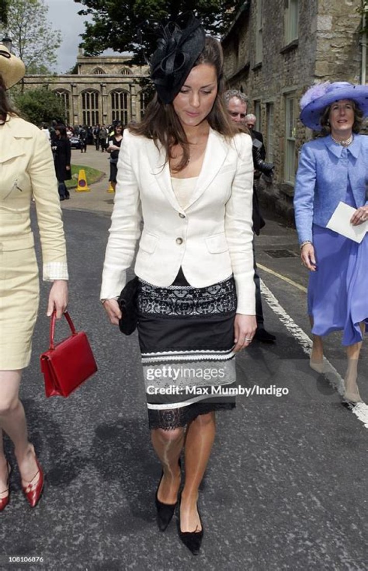 Kate Middleton HUGH VAN CUTSEM AND ROSE ASTOR WEDDING, BURFORD, OXFORDSHIRE, BRITAIN - 04 JUN 2005