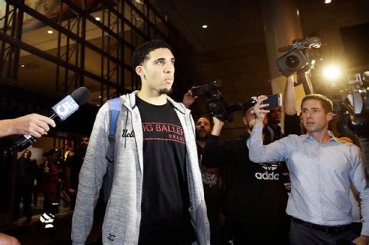 LiAngelo Ball Swarmed By Paparazzi
