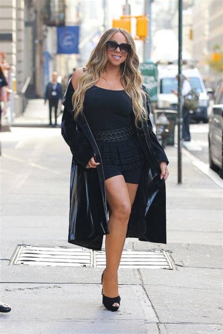 Mariah Carey in a LBD In NYC