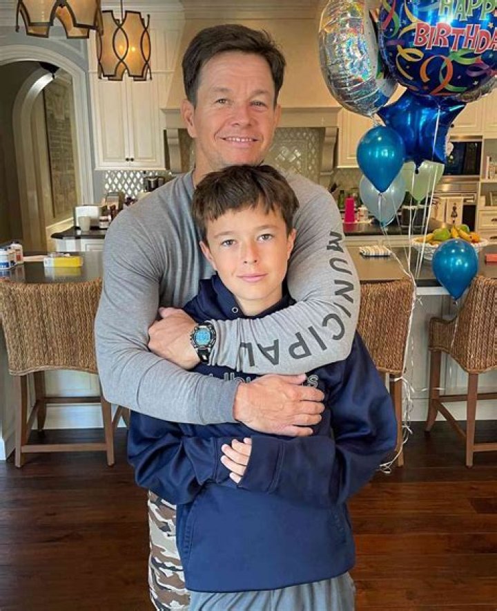 Mark Wahlberg With His Son in 2021