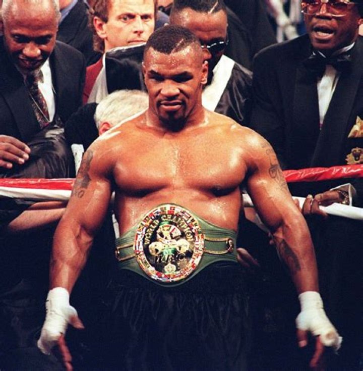 Mike Tyson Tyson Mike heavy weight boxer posed action in 1986 Mike Tyson Boxer Posing, USA