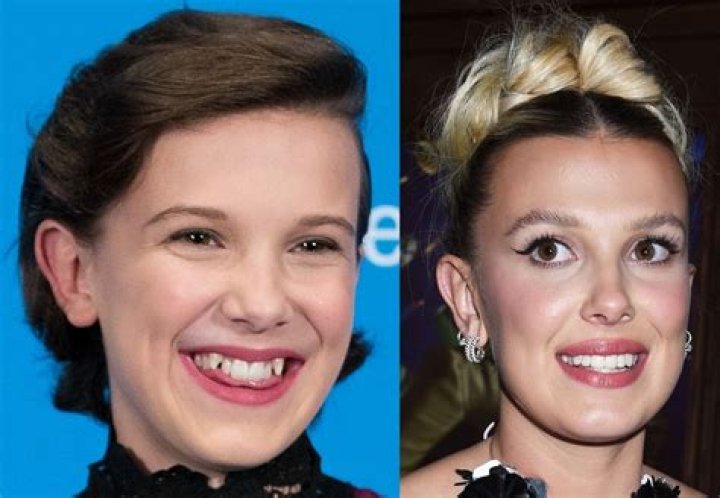 Millie Bobby Brown, left, and Jake Bongiovi pose for photographers upon arrival at the 75th British Academy Film Awards, BAFTA's, in LondonBafta Film Awards 2022 Arrivals, London, United Kingdom - 13 Mar 2022