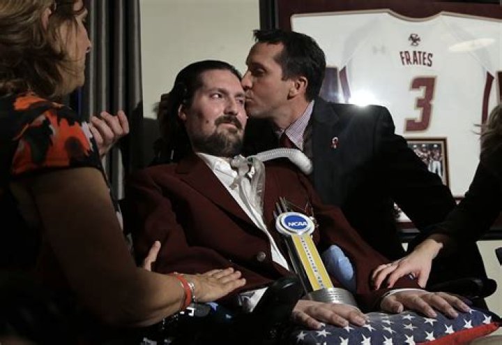 Pete Frates is presented with the NCAA Inspiration Award