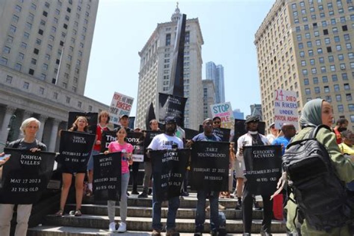 Protestors at Foley Square in NYC