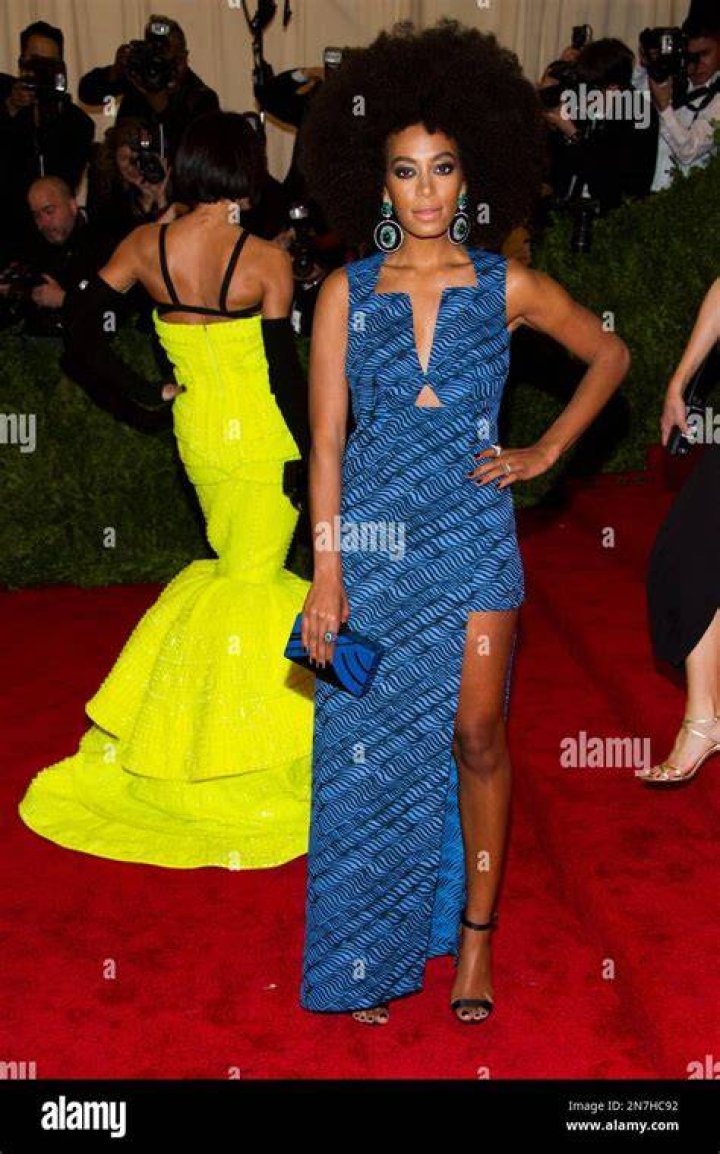 Solange Knowles attends The Metropolitan Museum of Art's Costume Institute benefit gala celebrating the opening of the Heavenly Bodies: Fashion and the Catholic Imagination exhibition, in New York 2018 MET Museum Costume Institute Benefit Gala, New York, USA - 07 May 2018