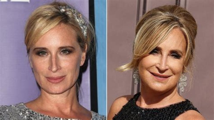 Sonja Morgan Stunning In A Striped Frilly Dress