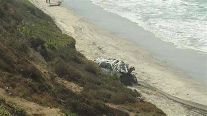 SUV Off Cliff