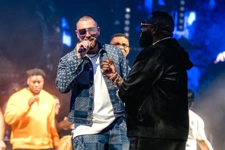 Travis Kelce and Rick Ross at Drai&rsquo;s Nightclub