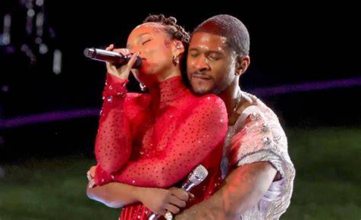 Usher and Alicia Keys