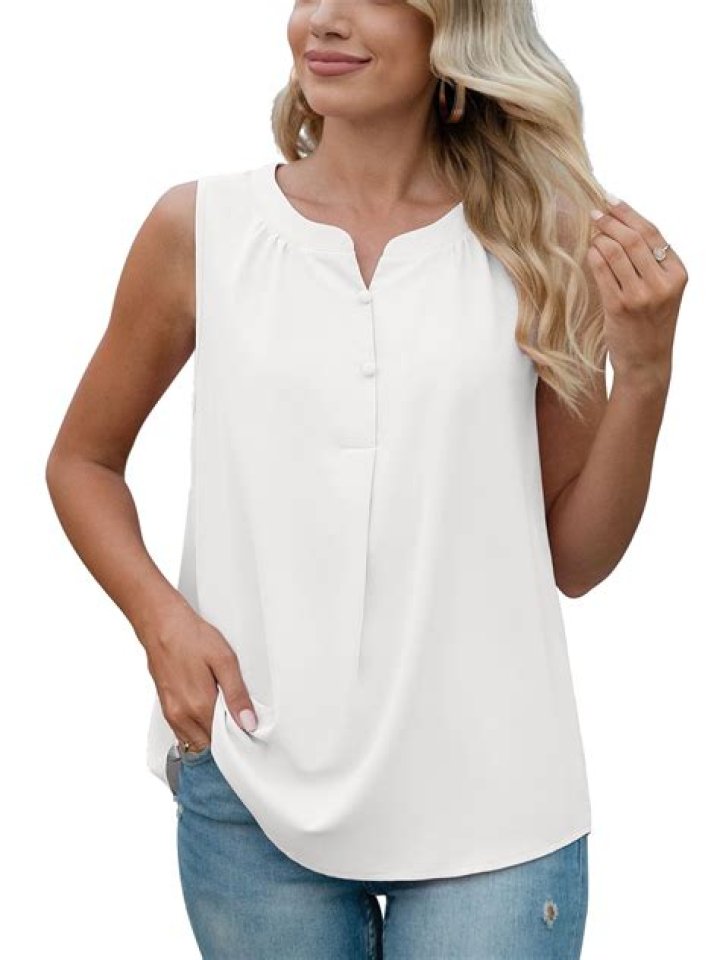 White tank top blouse