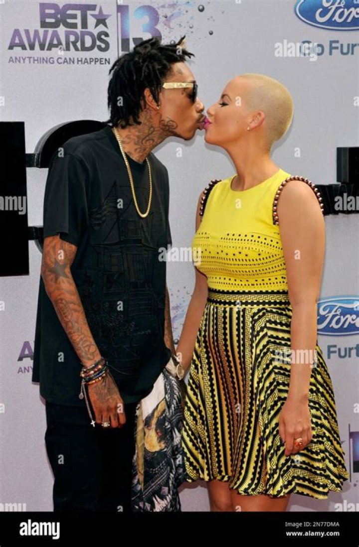 Wiz Khalifa, left, and Amber Rose attend the Clive Davis and The Recording Academy Pre-Grammy Gala at The Beverly Hilton Hotel, in Beverly Hills, Calif 2017 Clive Davis Pre-Grammy Gala - Arrivals, Beverly Hills, USA - 11 Feb 2017